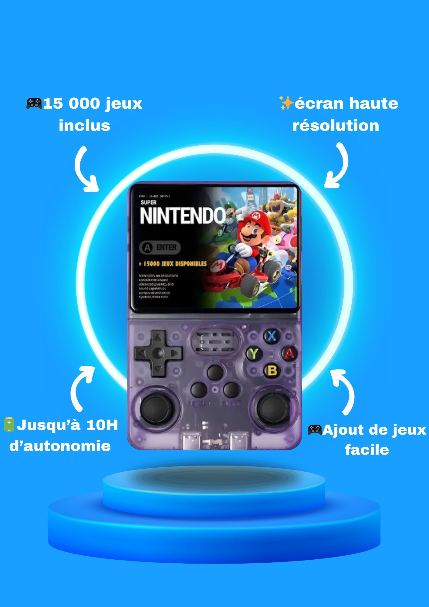 Console Fusion Rétro – Revivez l’Émotion du Gaming Classique dans la Paume de Votre Main !